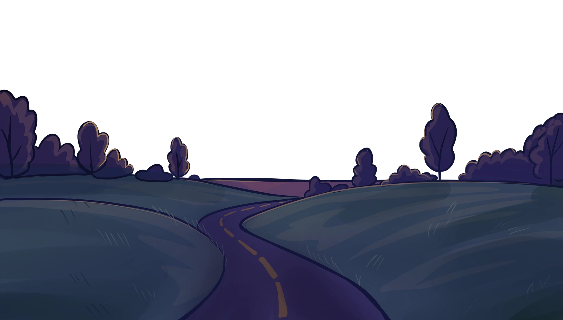 Night grass illustration